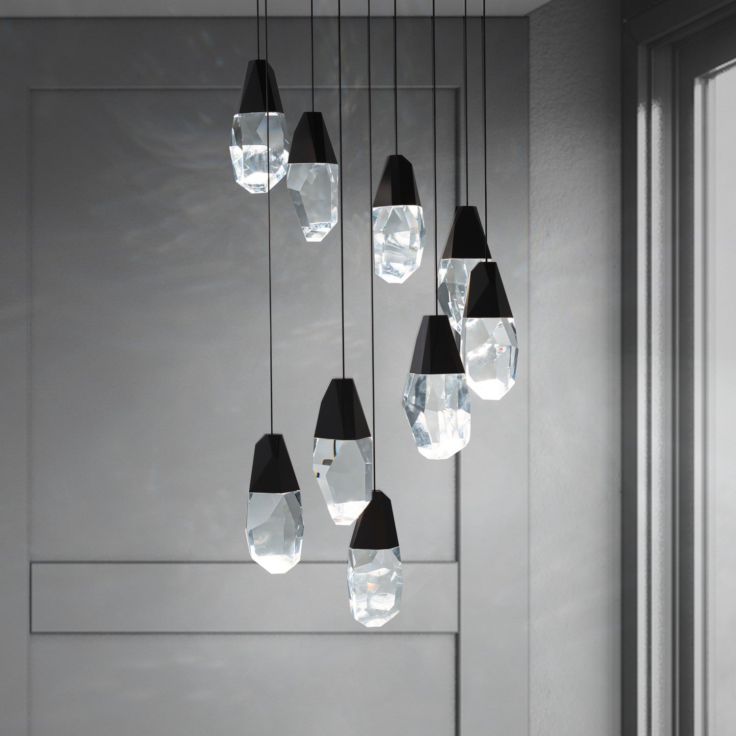 Schonbek Beyond - BPD20209O-BK - LED Pendant - Martini - Black