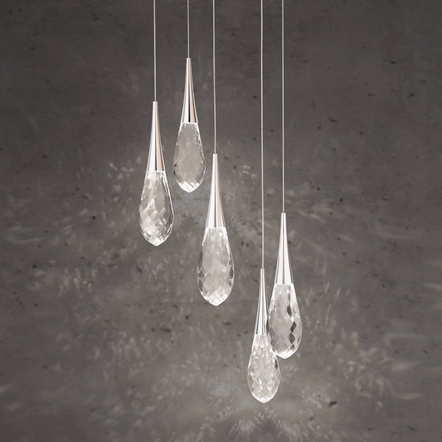 Schonbek Beyond - BPD21205-PN - LED Pendant - Hibiscus - Polished Nickel
