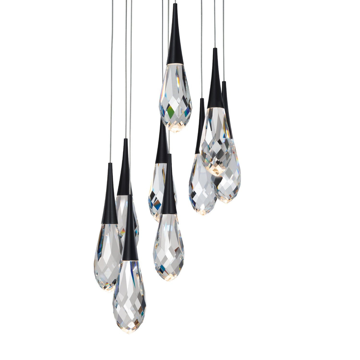 Schonbek Beyond - BPD21209-BK - LED Pendant - Hibiscus - Black