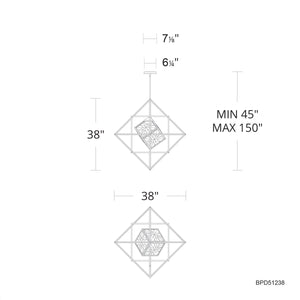 Schonbek Beyond - BPD51238-BK - LED Pendant - Heracles - Black