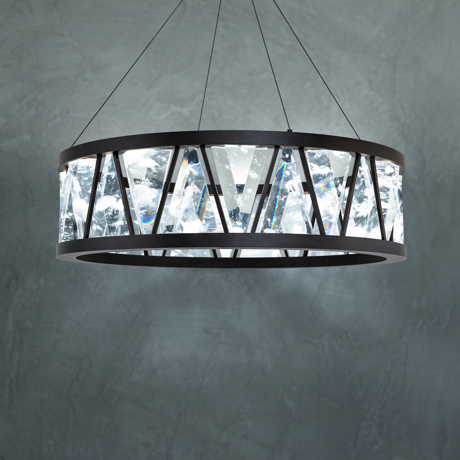 Schonbek Beyond - BPD74232-BK - LED Pendant - Corinth - Black