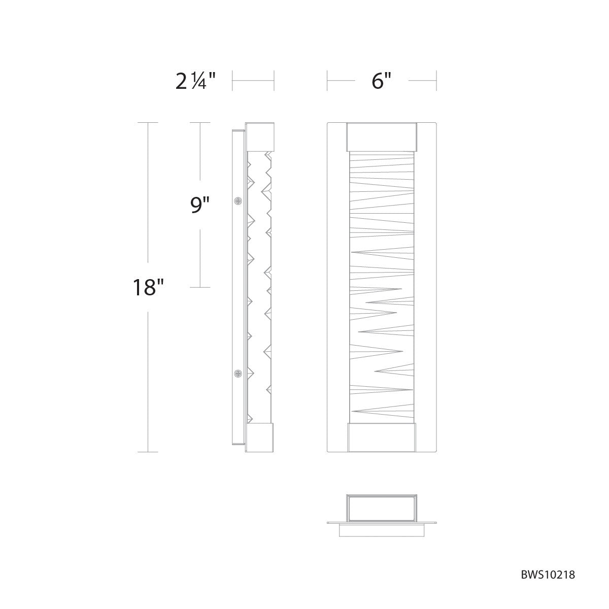 Schonbek Beyond - BWS10218-BK - LED Wall Sconce - Echelon - Black