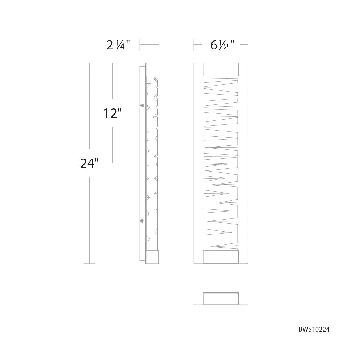 Schonbek Beyond - BWS10224-BK - LED Wall Sconce - Echelon - Black
