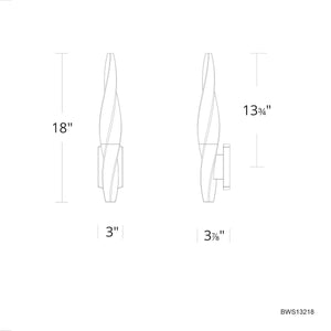 Schonbek Beyond - BWS13218-AB - LED Wall Sconce - Kindjal - Aged Brass