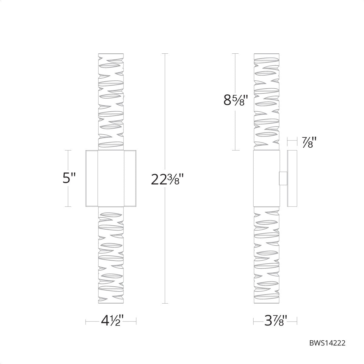 Schonbek Beyond - BWS14222-PN - LED Bath Vanity - Cru - Polished Nickel