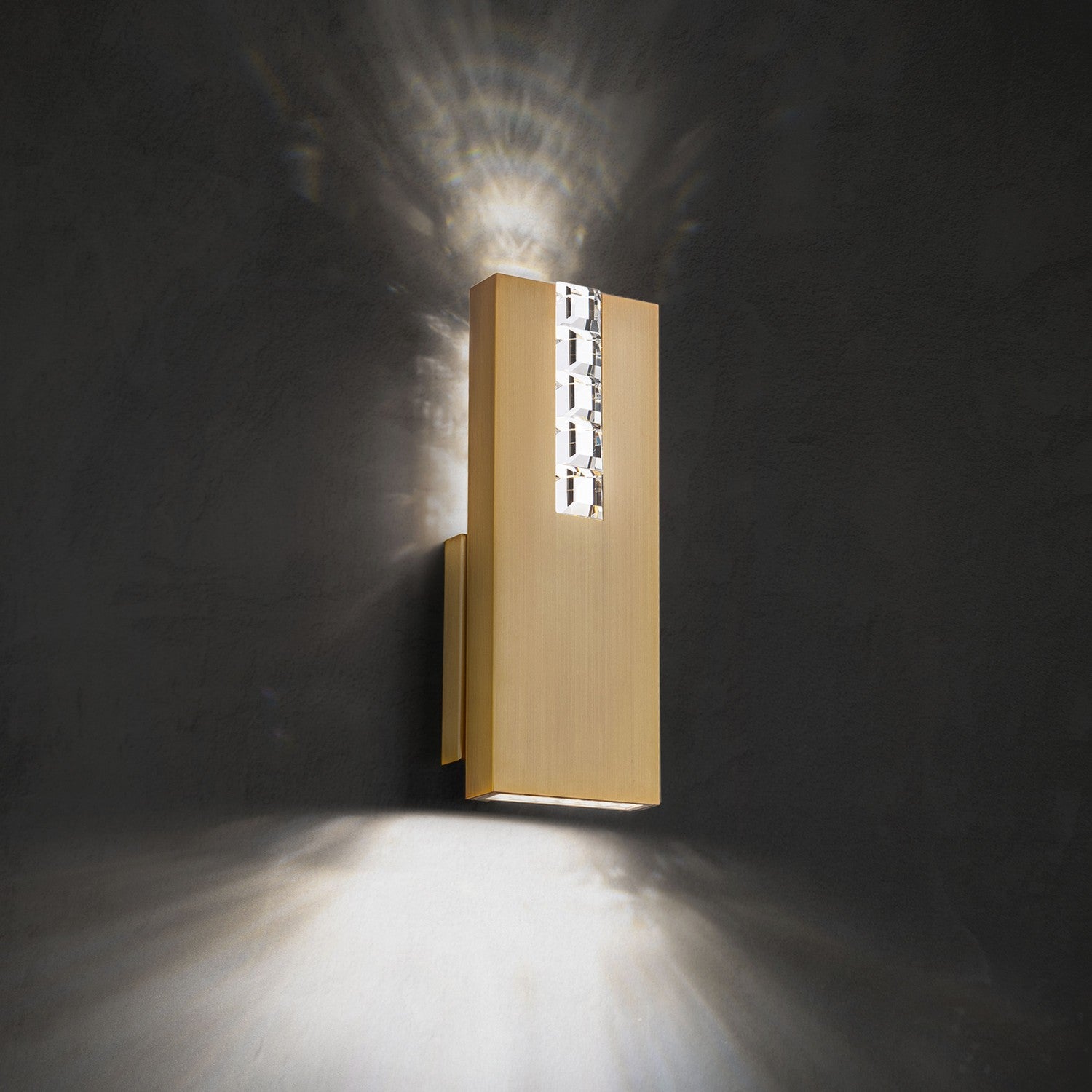 Schonbek Beyond - BWS15214-AB - LED Wall Sconce - Helios - Aged Brass
