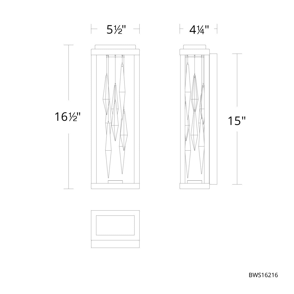 Schonbek Beyond - BWS16216-BK - LED Wall Sconce - Mirage - Black