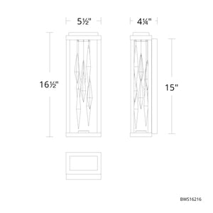 Schonbek Beyond - BWS16216-BK - LED Wall Sconce - Mirage - Black
