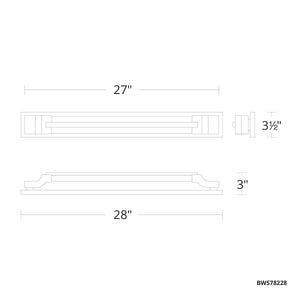 Schonbek Beyond - BWS78228-BK - LED Bath Vanity - Aberdeen - Black
