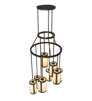 Meyda Tiffany - 246501 - Nine Light Chandelier - Cartier - Timeless Bronze