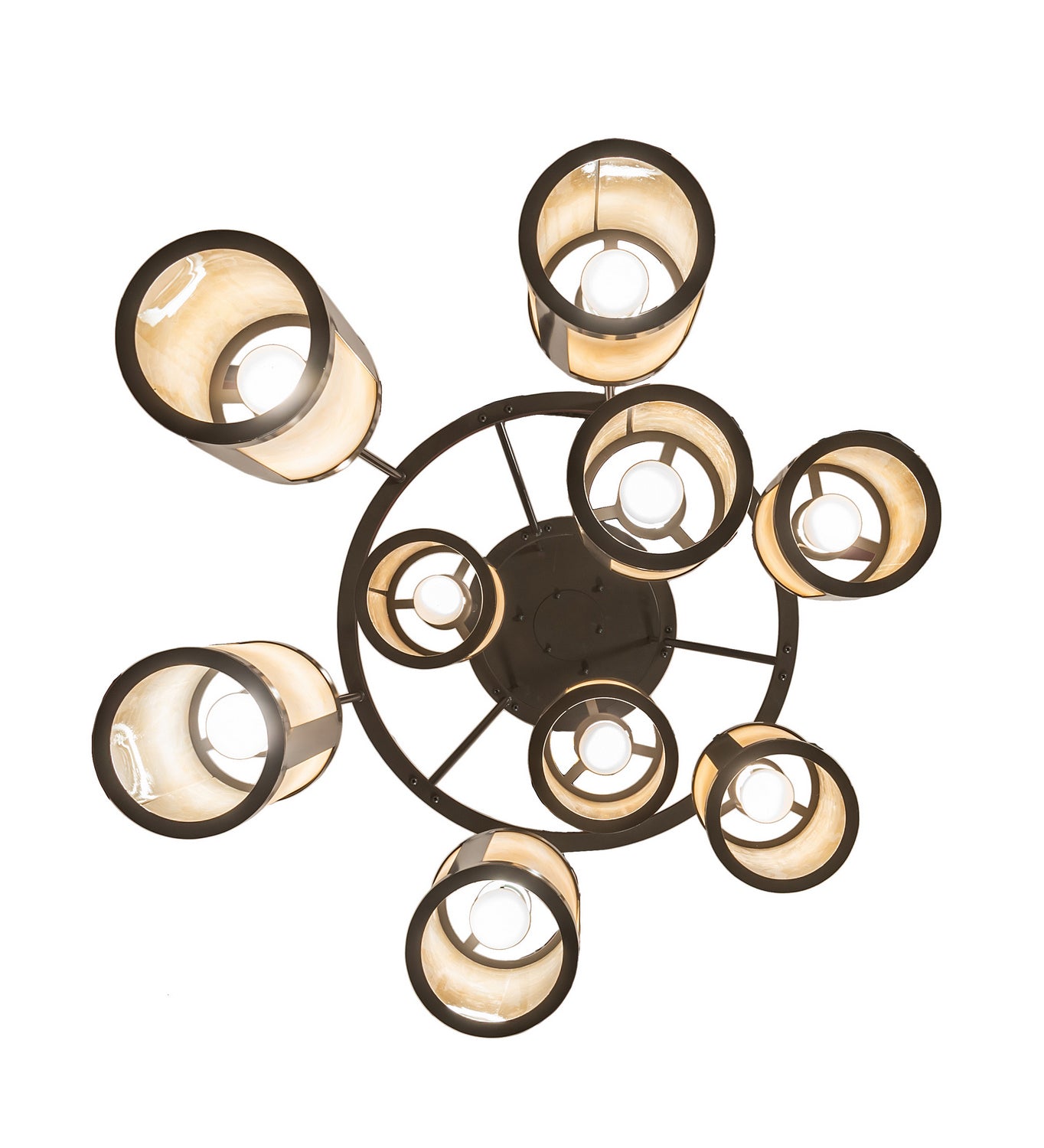 Meyda Tiffany - 246501 - Nine Light Chandelier - Cartier - Timeless Bronze