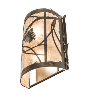 Meyda Tiffany - 246792 - Two Light Wall Sconce - Whispering Pines - Dark Burnished Antique Copper