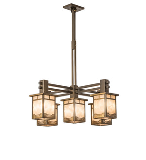 Meyda Tiffany - 247250 - Five Light Chandelier - Roylance - Antique Copper