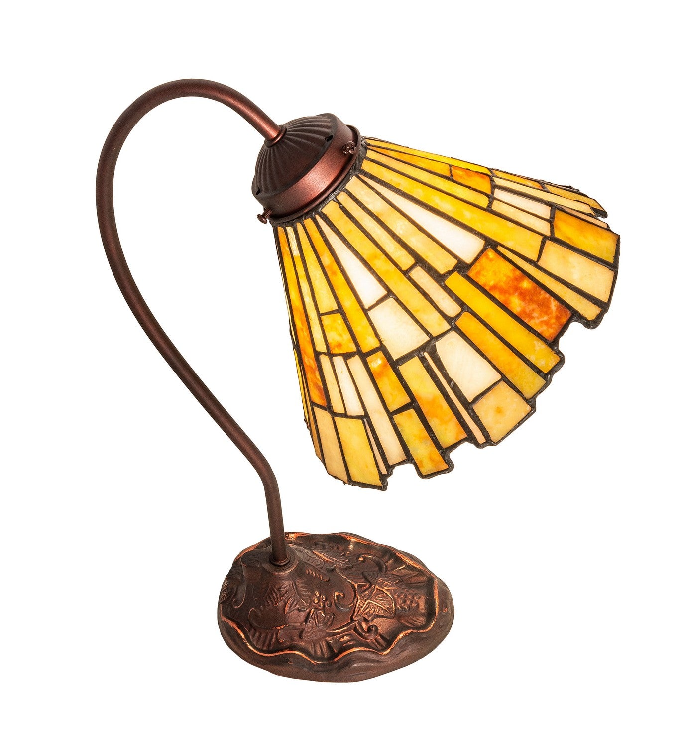 Meyda Tiffany - 247781 - One Light Desk Lamp - Delta - Mahogany Bronze