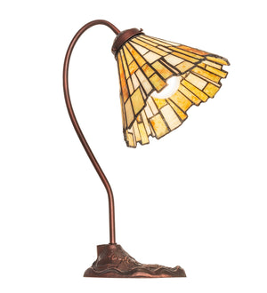 Meyda Tiffany - 247781 - One Light Desk Lamp - Delta - Mahogany Bronze