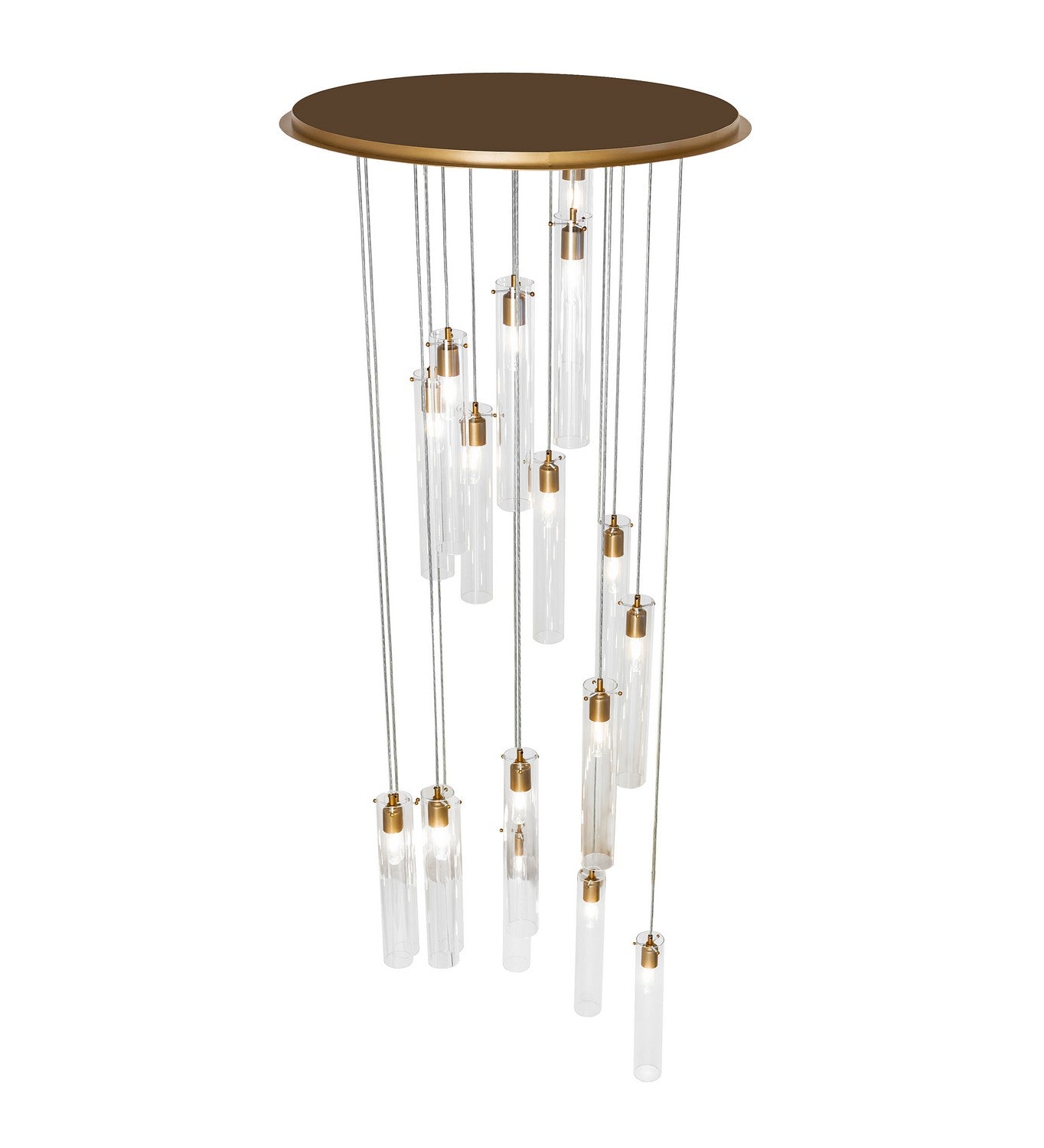 Meyda Tiffany - 248697 - 18 Light Pendant - Cilindro - Gold Metallic