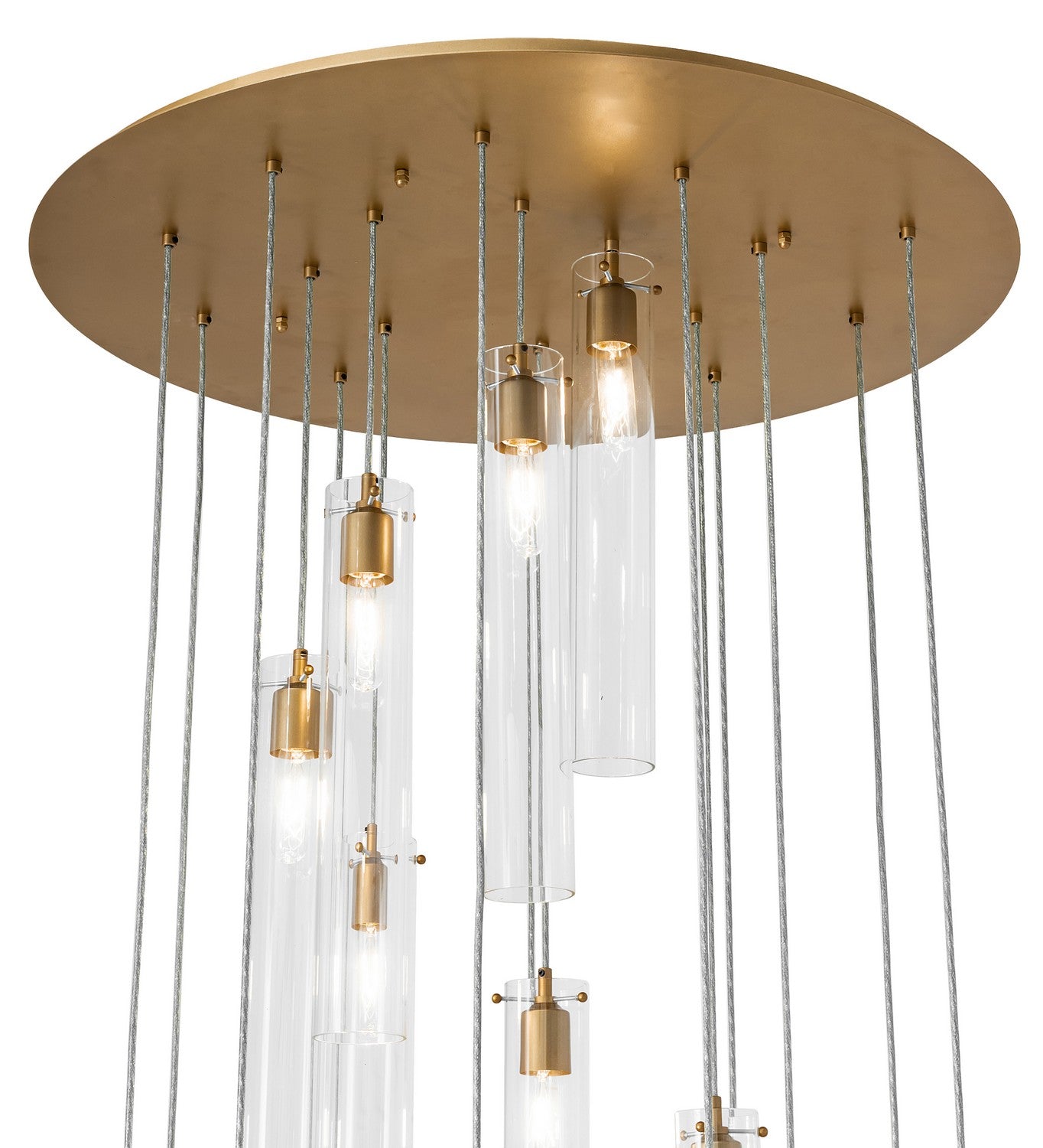 Meyda Tiffany - 248697 - 18 Light Pendant - Cilindro - Gold Metallic