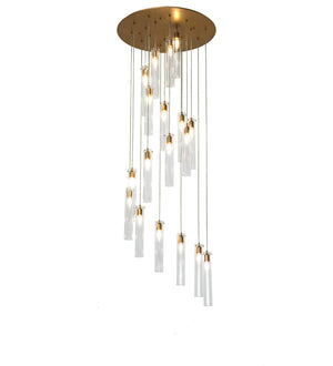 Meyda Tiffany - 248697 - 18 Light Pendant - Cilindro - Gold Metallic