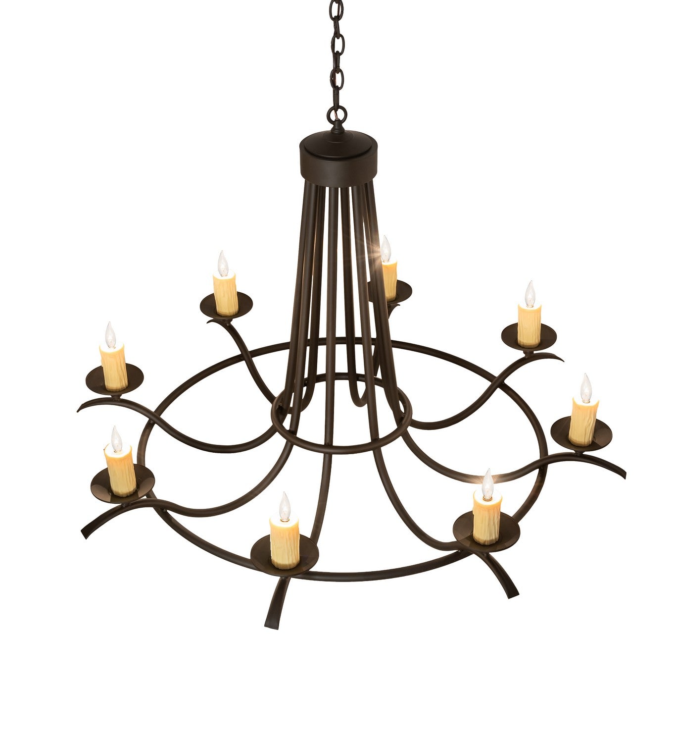 Meyda Tiffany - 250352 - Eight Light Chandelier - Octavia - Oil Rubbed Bronze