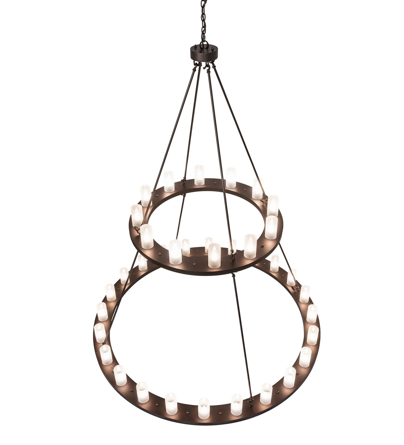 Meyda Tiffany - 250828 - 36 Light Chandelier - Loxley - Mahogany Bronze