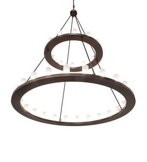 Meyda Tiffany - 250828 - 36 Light Chandelier - Loxley - Mahogany Bronze