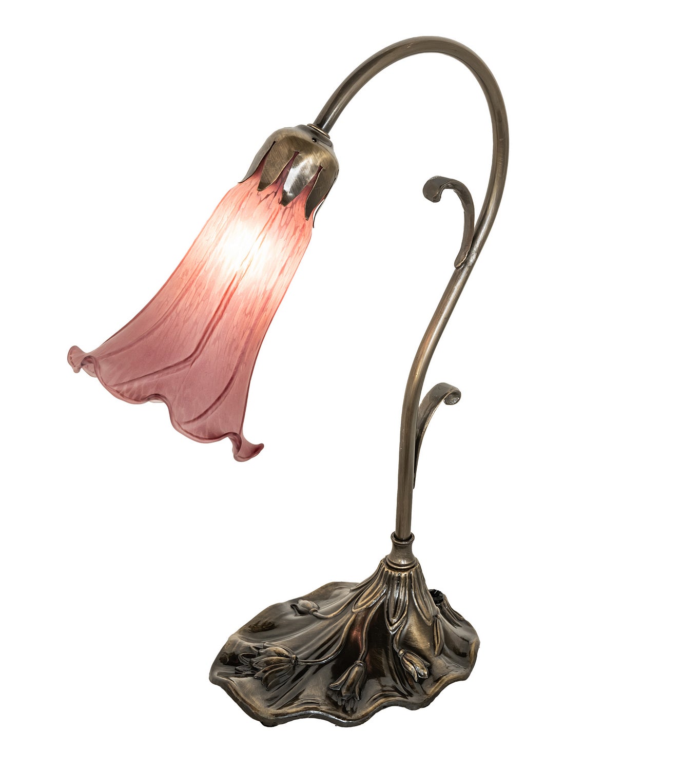 Meyda Tiffany - 51594 - One Light Mini Lamp - Lavender - Antique Brass