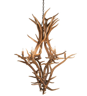 Meyda Tiffany - 251158 - Eight Light Chandelier - Antlers - Antique Copper