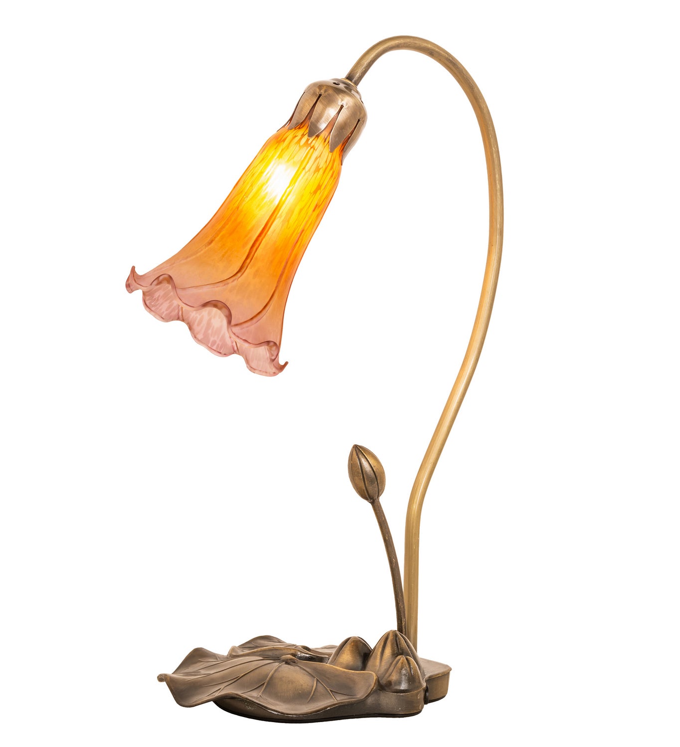 Meyda Tiffany - 251564 - One Light Accent Lamp - Amber/Purple - Mahogany Bronze