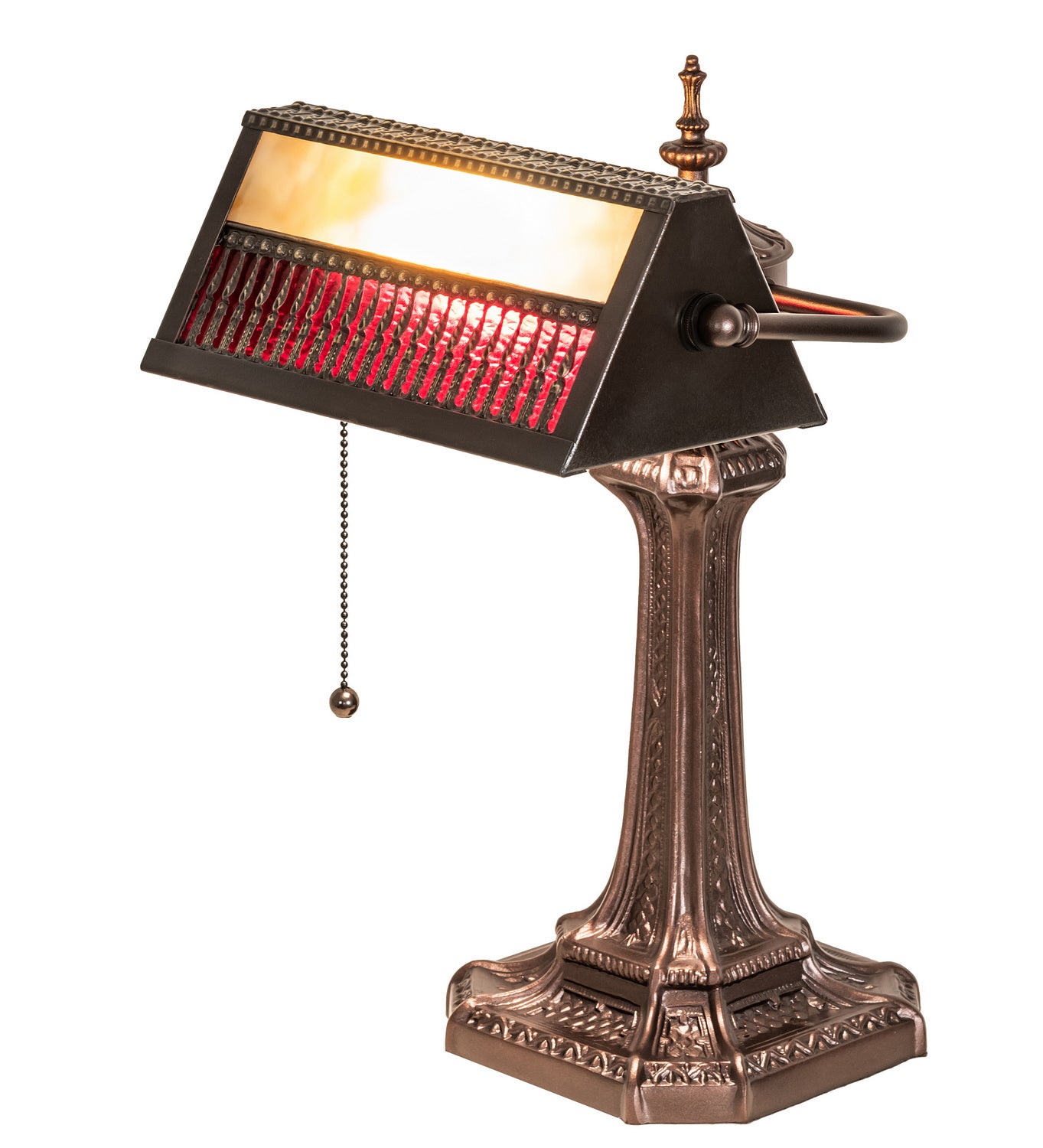 Meyda Tiffany - 252221 - One Light Banker's Lamp - Gothic - Mahogany Bronze