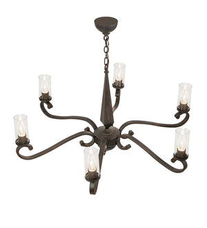 Meyda Tiffany - 252881 - Six Light Chandelier - Classic Rust