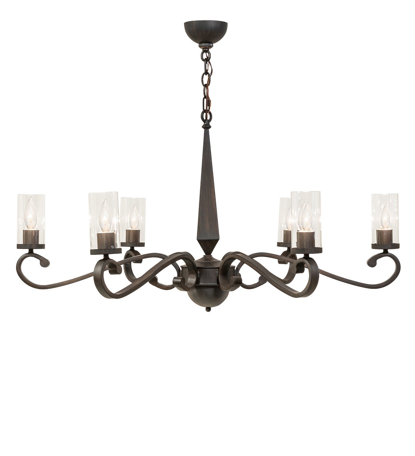 Meyda Tiffany - 252881 - Six Light Chandelier - Classic Rust