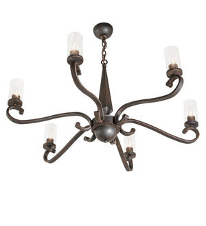 Meyda Tiffany - 252881 - Six Light Chandelier - Classic Rust