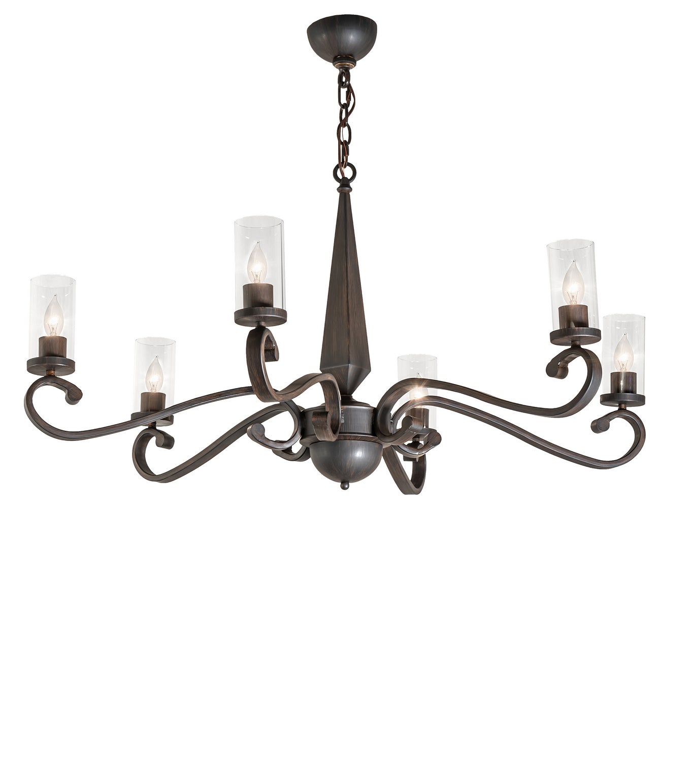 Meyda Tiffany - 252881 - Six Light Chandelier - Classic Rust