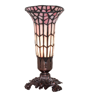 Meyda Tiffany - 27680 - Mini Lamp - Stained Glass Pond Lily - Mahogany Bronze