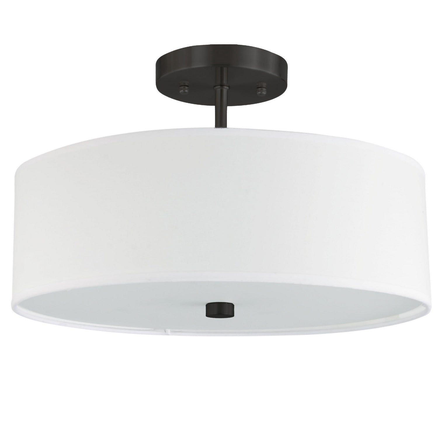 Dainolite Ltd - 571-143SF-MB-WH - Three Light Semi-Flush Mount - Everly - White