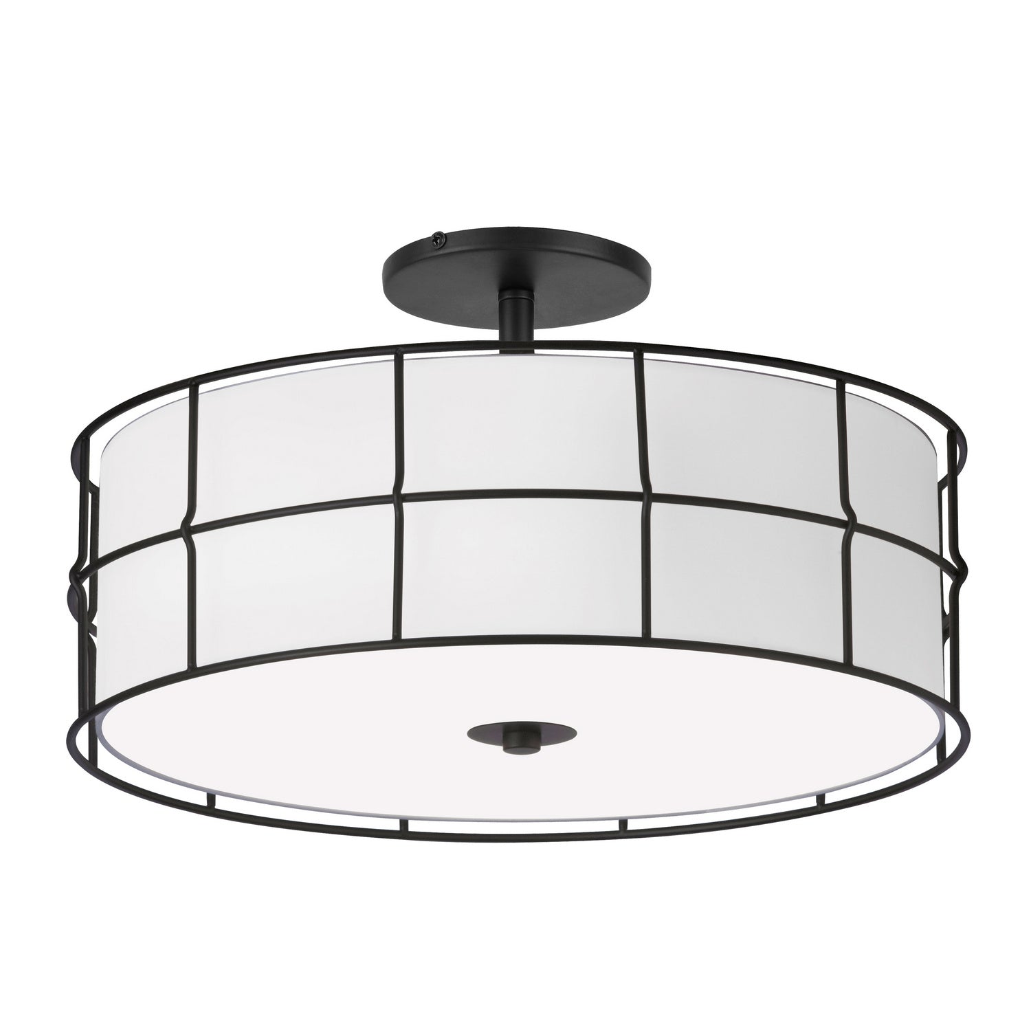 Dainolite Ltd - ALC-163SF-MB - Three Light Semi-Flush Mount - Alcala - Black