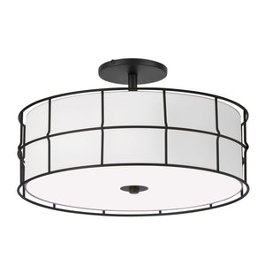 Dainolite Ltd - ALC-163SF-MB - Three Light Semi-Flush Mount - Alcala - Black