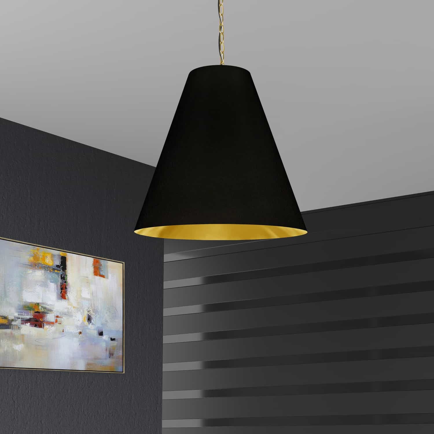 Dainolite Ltd - ANA-L-AGB-698 - One Light Pendant - Anaya - Black