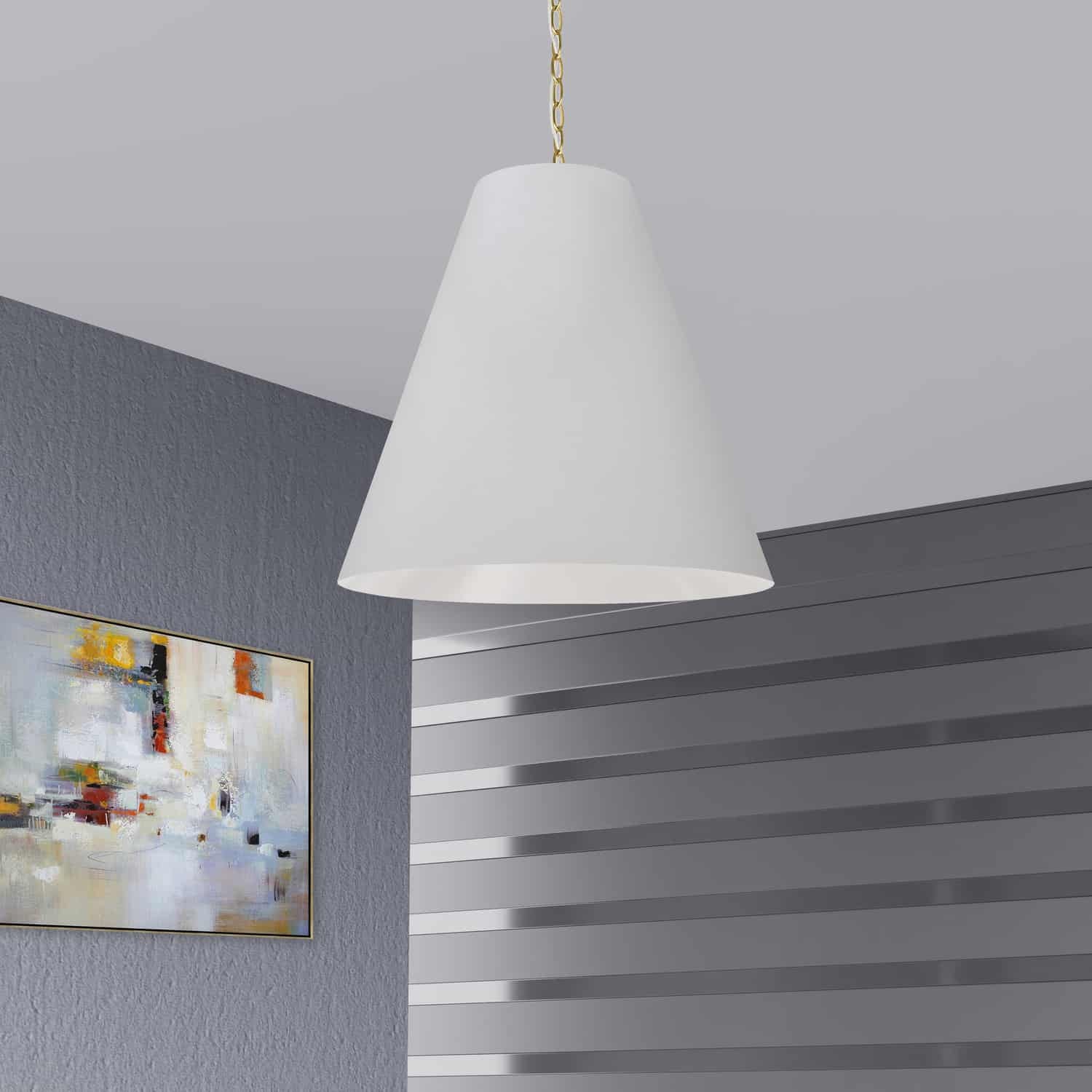 Dainolite Ltd - ANA-L-AGB-790 - One Light Pendant - Anaya - White