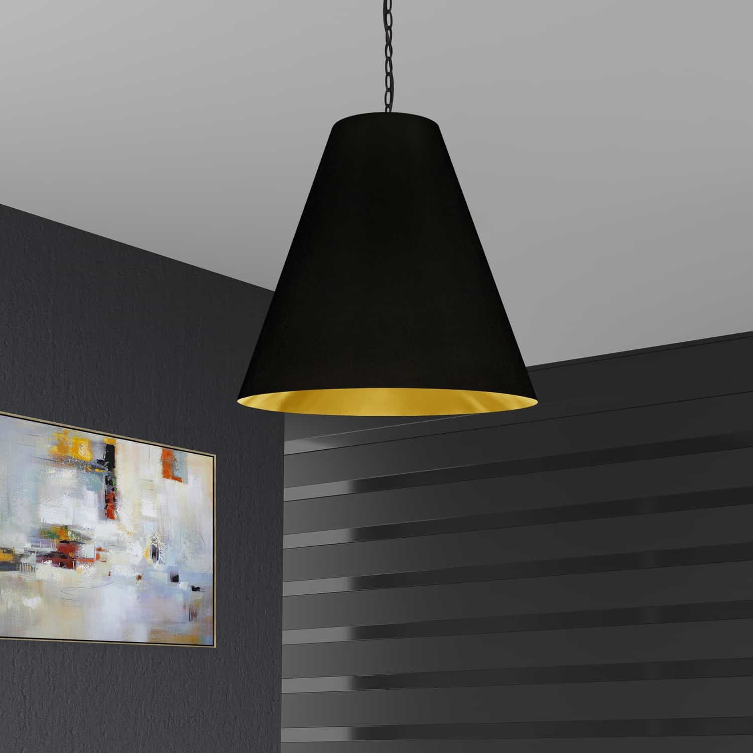 Dainolite Ltd - ANA-L-MB-698 - One Light Pendant - Anaya - Black