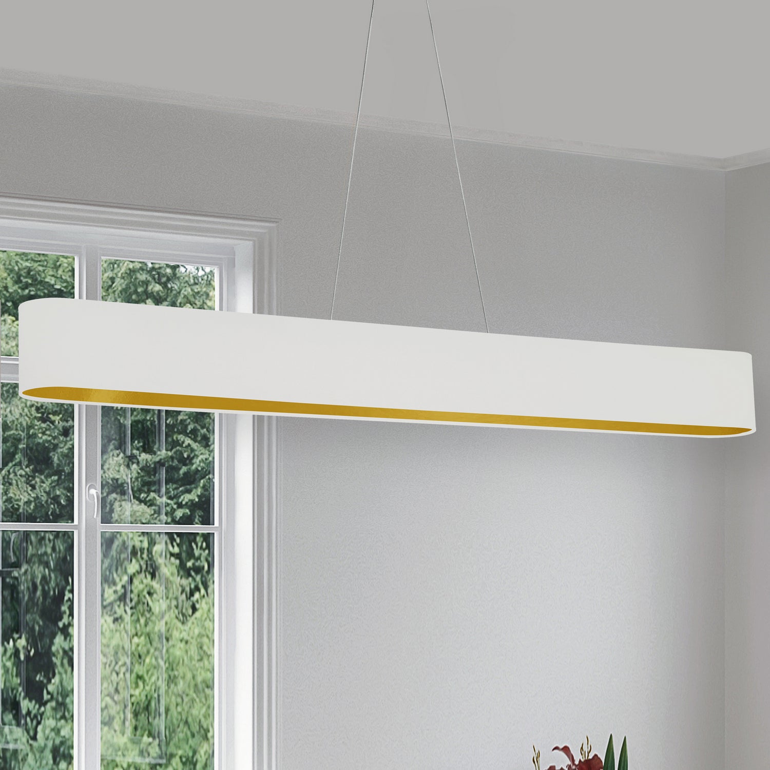 Dainolite Ltd - AUB-R5030HP-AGB-692 - LED Pendant - Aubrey - White