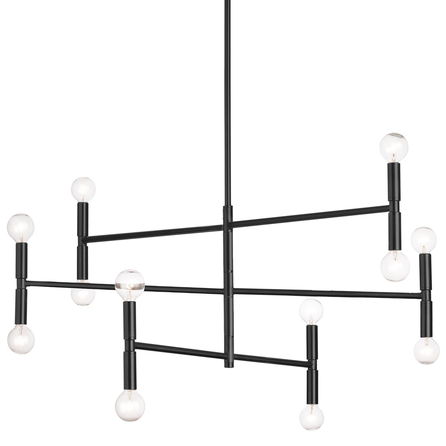 Dainolite Ltd - AVA-3012C-MB - 12 Light Chandelier - Ava - Black