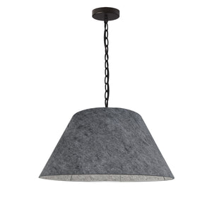 Dainolite Ltd - BRY-M-BK-500 - One Light Pendant - Brynn - Grey