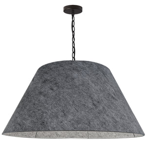 Dainolite Ltd - BRY-XL-BK-500 - One Light Pendant - Brynn - Grey