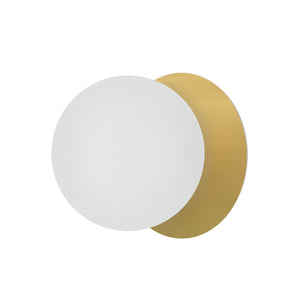 Dainolite Ltd - BUR-51W-AGB-WH - One Light Wall Sconce - Burlat - White