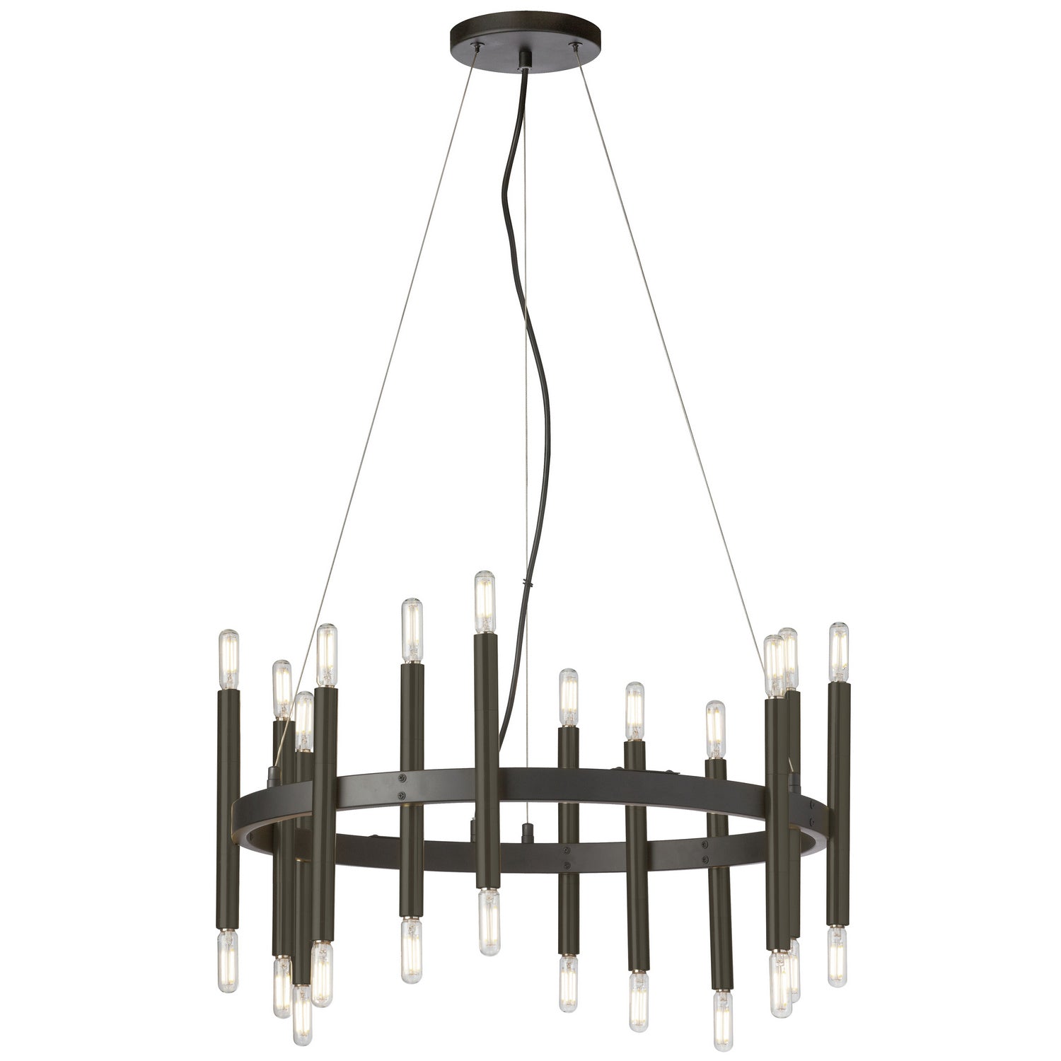 Dainolite Ltd - DER-2424C-MB - 24 Light Chandelier - Derry - Black