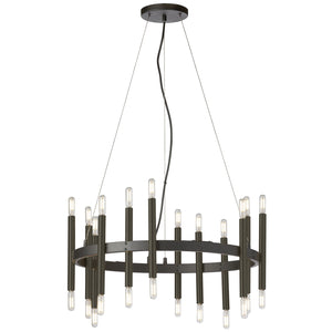 Dainolite Ltd - DER-2424C-MB - 24 Light Chandelier - Derry - Black