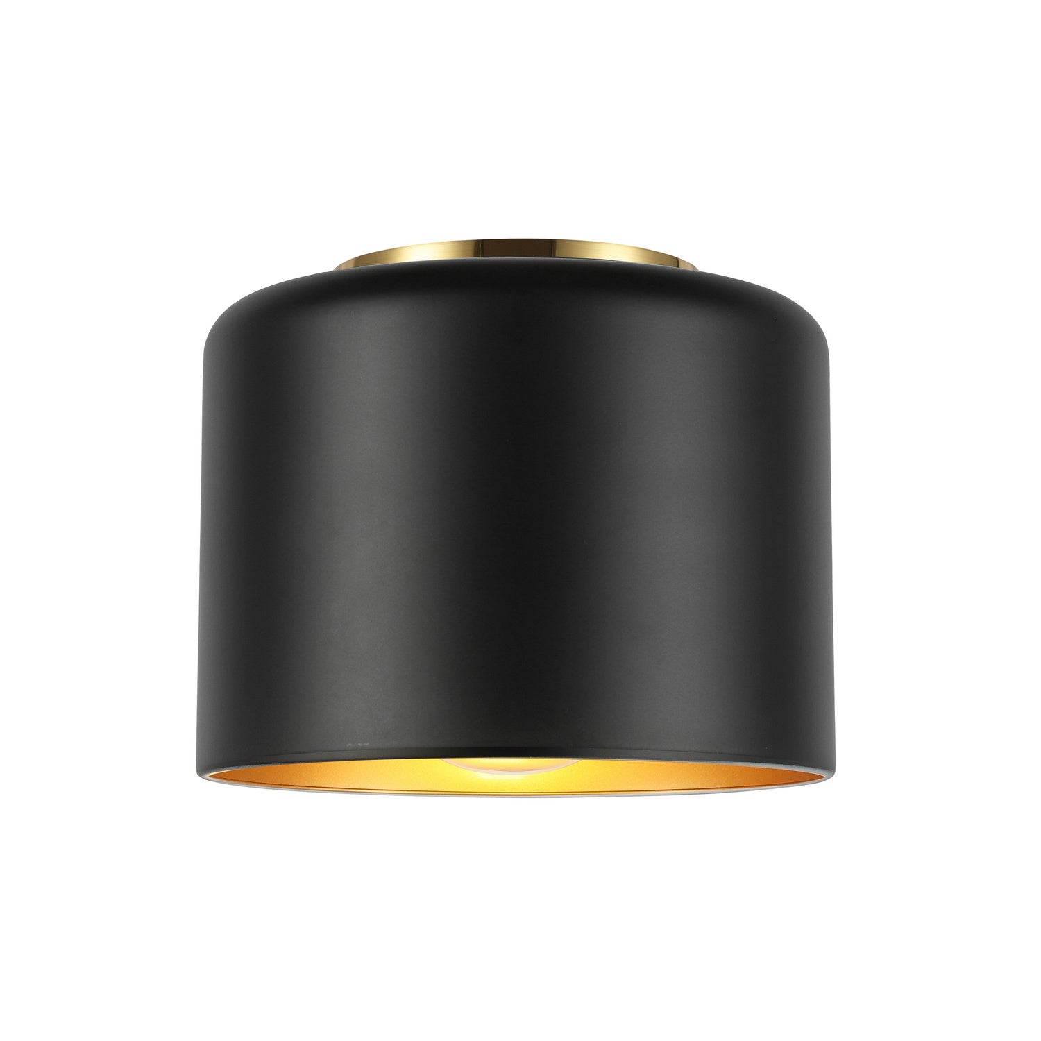 Dainolite Ltd - EMI-81FH-AGB-MB - One Light Flush Mount - Emilia - Black