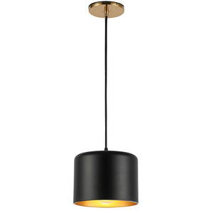 Dainolite Ltd - EMI-81P-AGB-MB - One Light Pendant - Emilia - Black