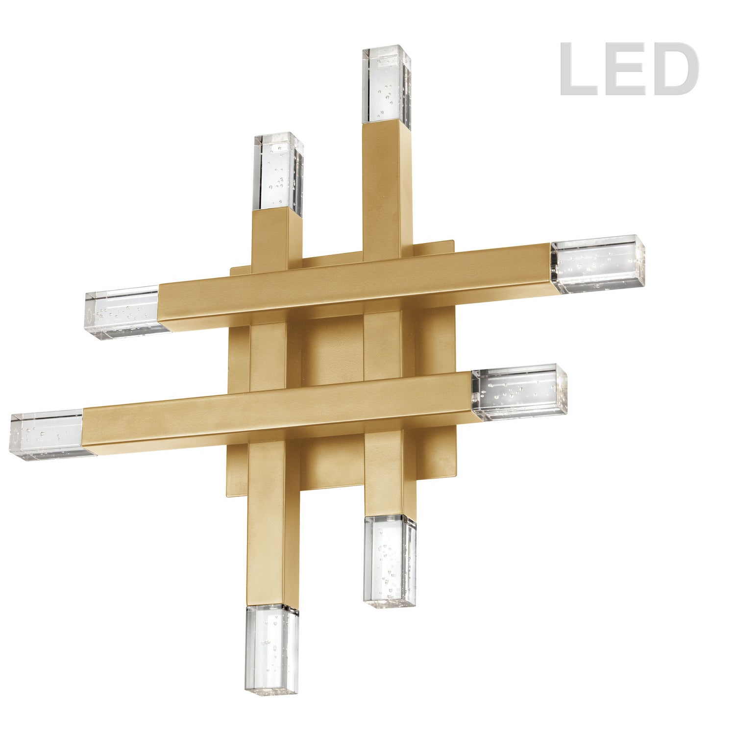 Dainolite Ltd - FCS-1432W-AGB - LED Wall Sconce - Francesca - Aged Brass